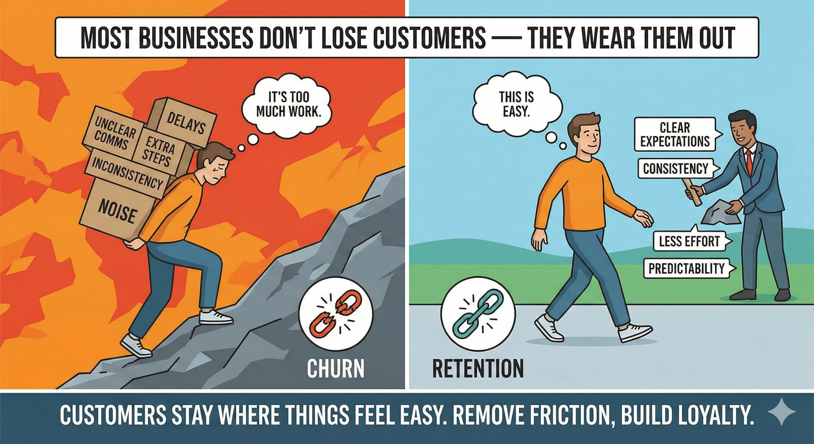Most Businesses Don't Lose Customers — They Wear Them Out