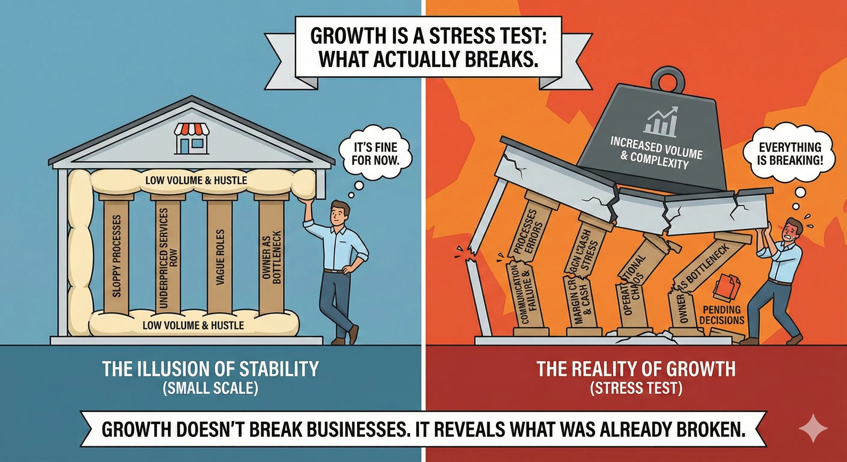What Actually Breaks When a Business Starts Growing