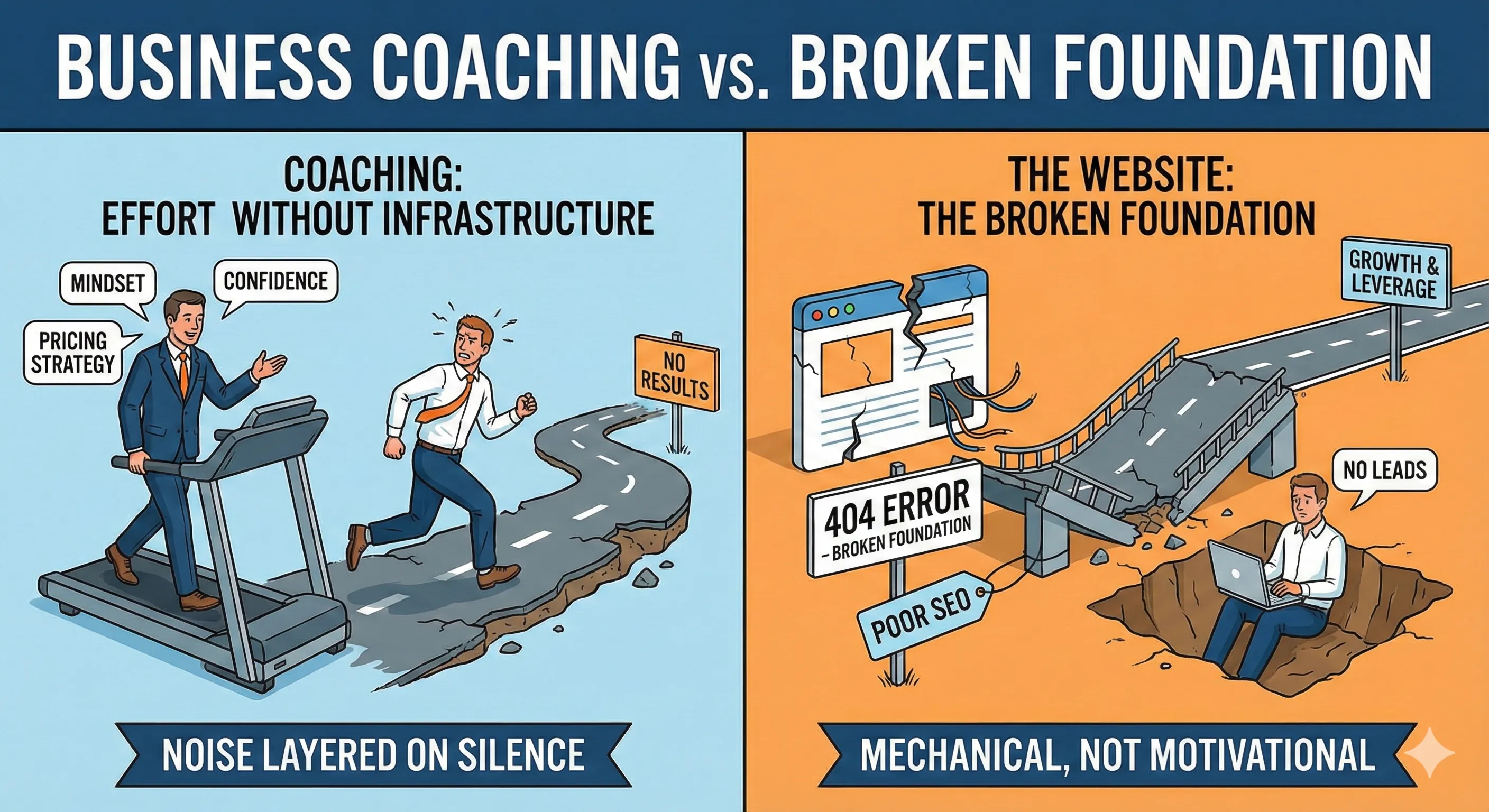 Why Business Coaches Can't Save a Bad Website