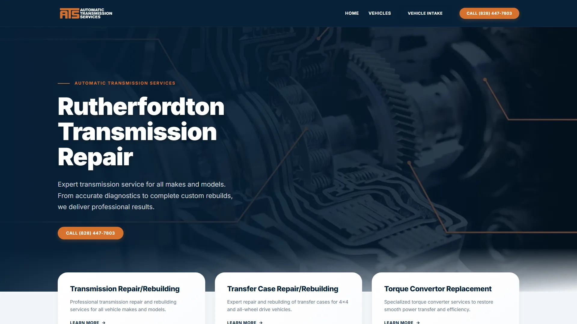 ATS Automatic Transmission Service desktop view