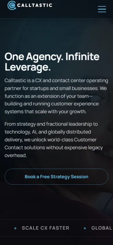 Calltastic mobile view