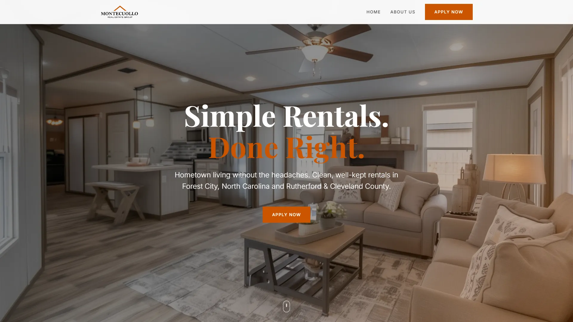 Montecuollo RE Group desktop view