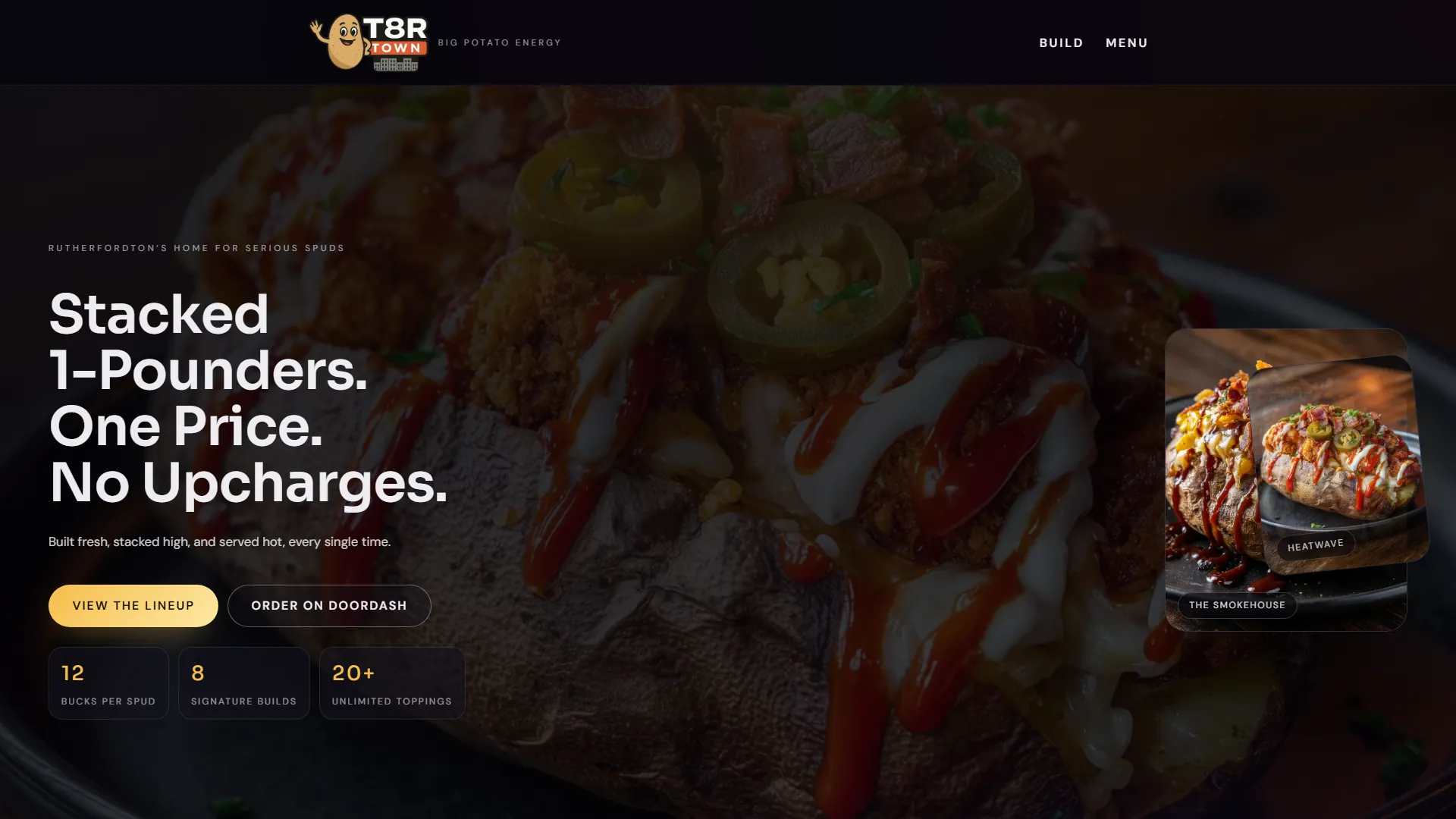 T8R Town desktop view