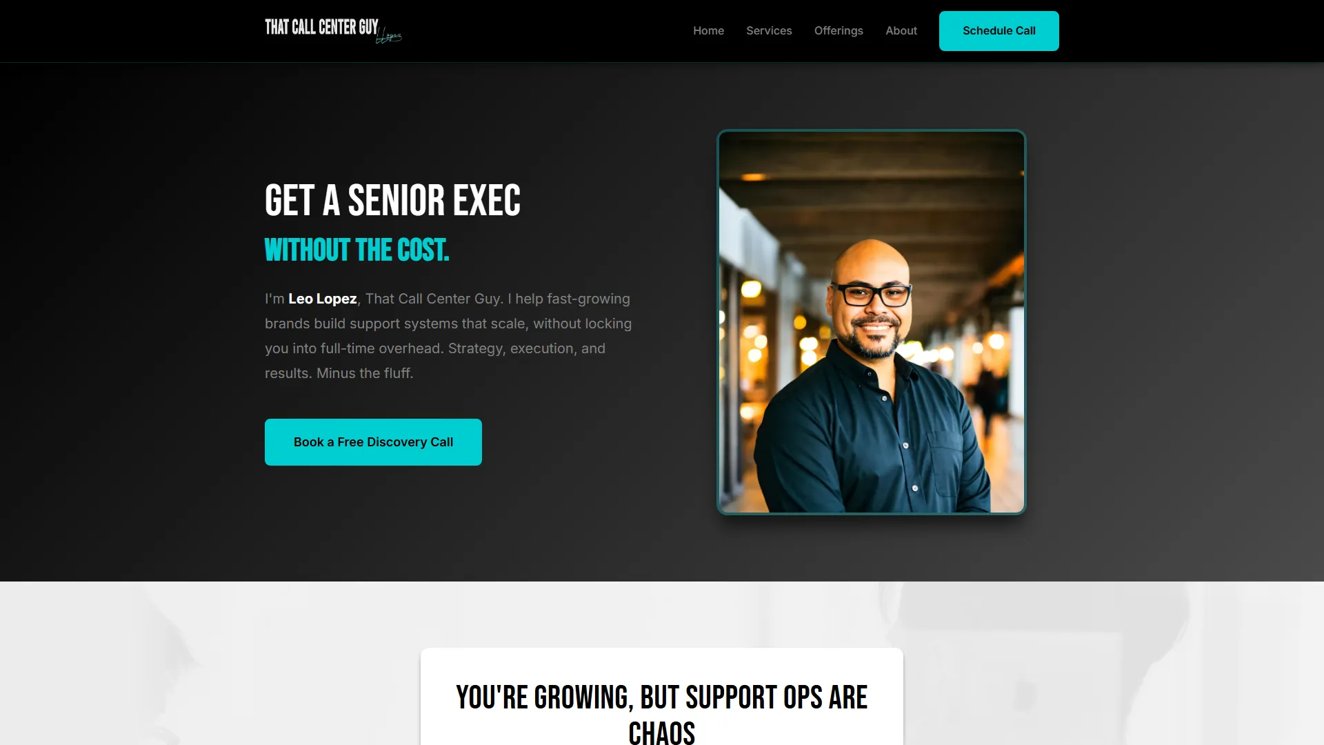 That Call Center Guy desktop view