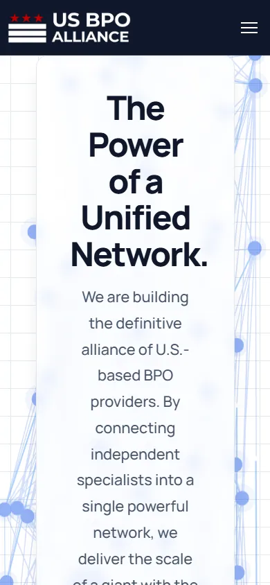 US BPO Alliance mobile view